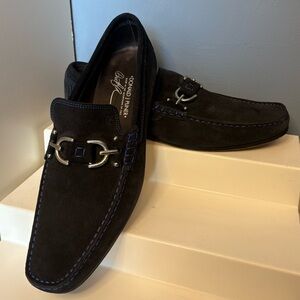 Donald J. Pliner Men's Black and Blue Loafers